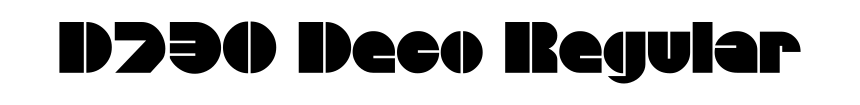 D730 Deco Regular