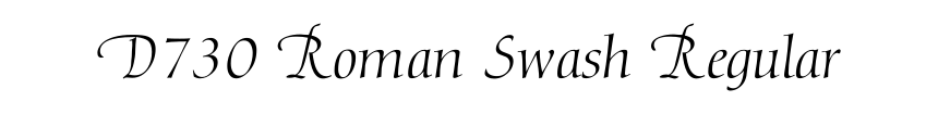 D730 Roman Swash Regular