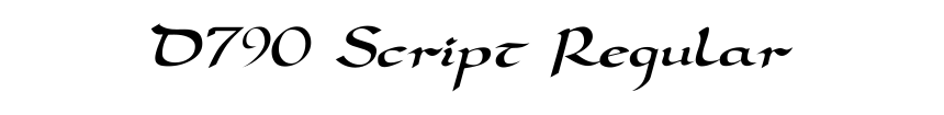 D790 Script Regular