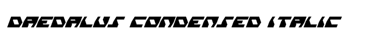 Daedalus Condensed Italic