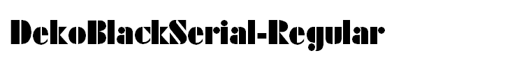DekoBlackSerial-Regular