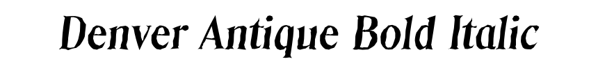 Denver Antique Bold Italic