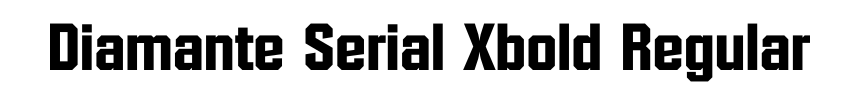 Diamante Serial Xbold Regular
