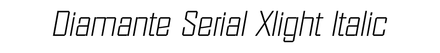 Diamante Serial Xlight Italic