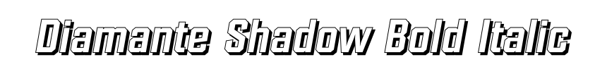 Diamante Shadow Bold Italic