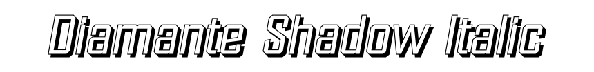 Diamante Shadow Italic