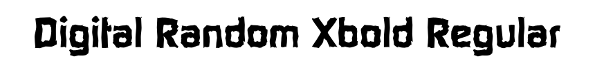 Digital Random Xbold Regular