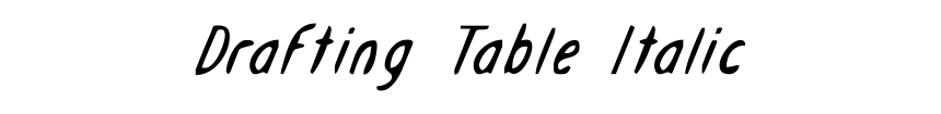 Drafting Table Italic