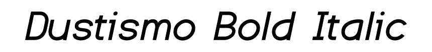 Dustismo Bold Italic