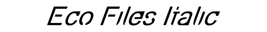Eco Files Italic