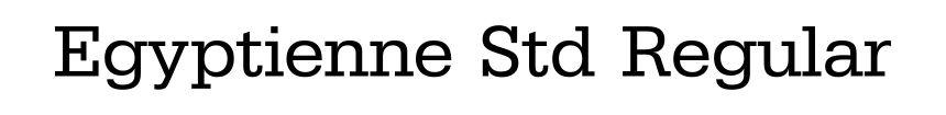 Egyptienne Std Regular
