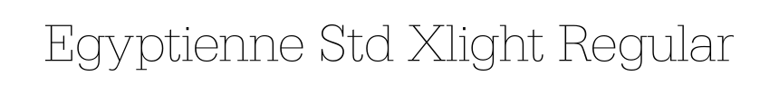 Egyptienne Std Xlight Regular