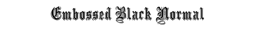 Embossed Black Normal