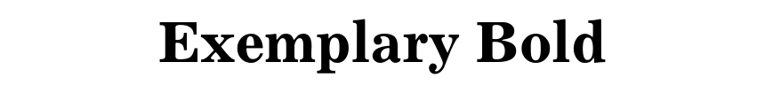 Exemplary Bold