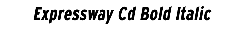 Expressway Cd Bold Italic