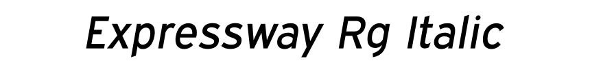 Expressway Rg Italic