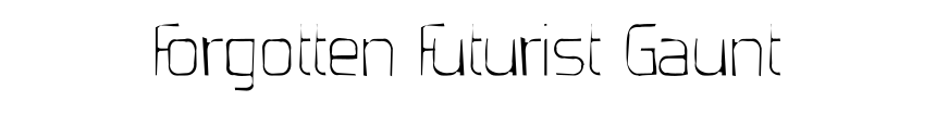 Forgotten Futurist Gaunt