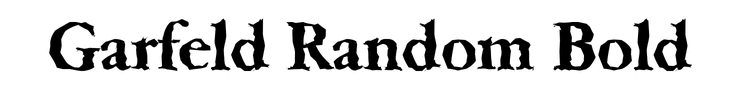 Garfeld Random Bold
