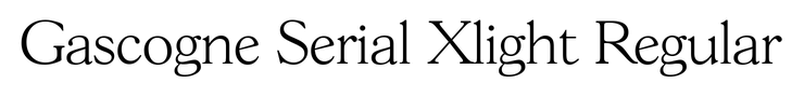 Gascogne Serial Xlight Regular