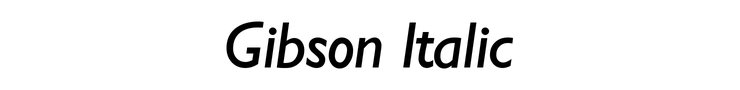 Gibson Italic