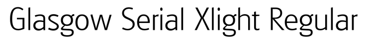 Glasgow Serial Xlight Regular