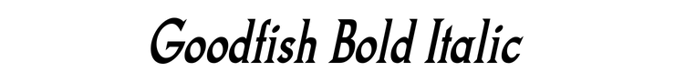 Goodfish Bold Italic