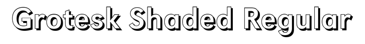 Grotesk Shaded Regular