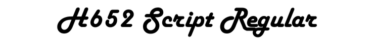 H652 Script Regular