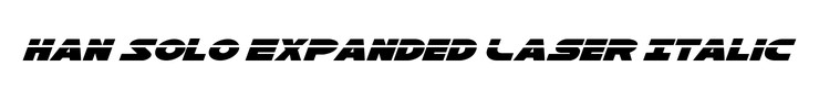 Han Solo Expanded Laser Italic