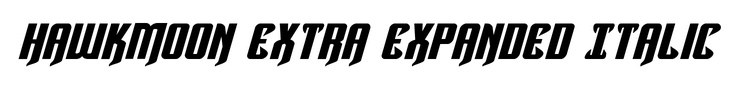 Hawkmoon Extra Expanded Italic