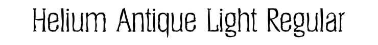 Helium Antique Light Regular