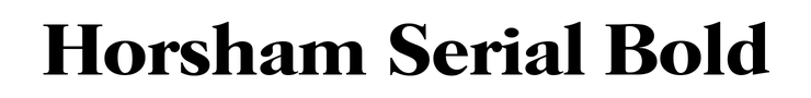 Horsham Serial Bold