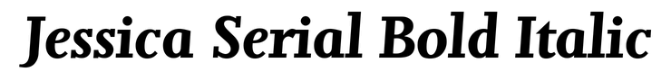 Jessica Serial Bold Italic