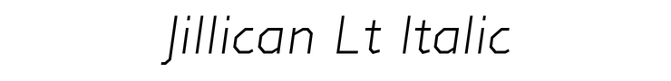 Jillican Lt Italic