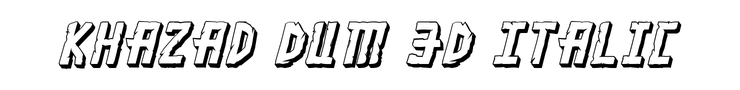 Khazad Dum 3D Italic