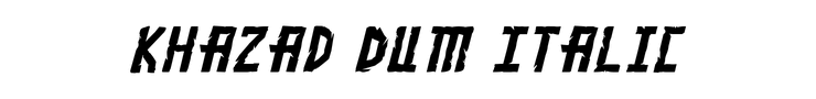 Khazad Dum Italic