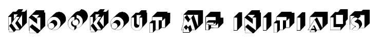 Knockout MF Initials