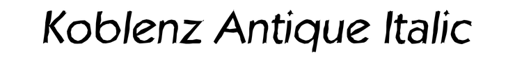 Koblenz Antique Italic