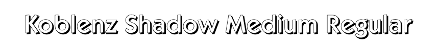 Koblenz Shadow Medium Regular
