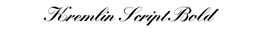 Kremlin Script Bold