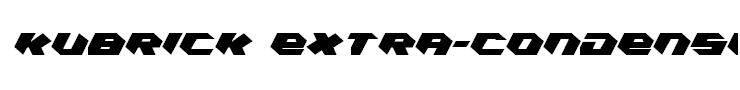 Kubrick Extra-Condensed