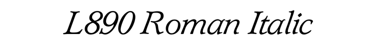 L890 Roman Italic