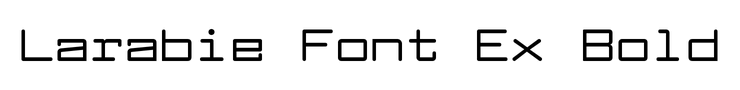 Larabie Font Ex Bold