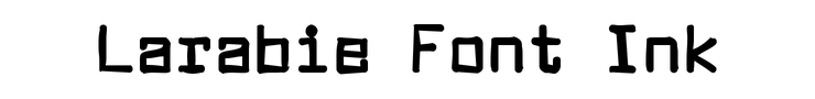 Larabie Font Ink