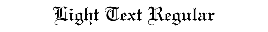Light Text Regular