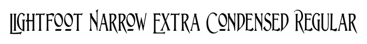 Lightfoot Narrow Extra Condensed Regular