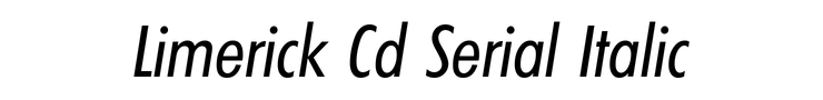 Limerick Cd Serial Italic