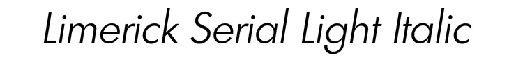Limerick Serial Light Italic