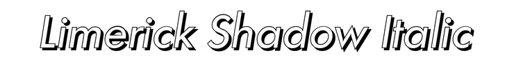 Limerick Shadow Italic