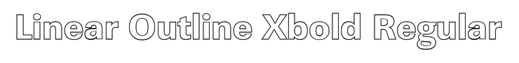 Linear Outline Xbold Regular